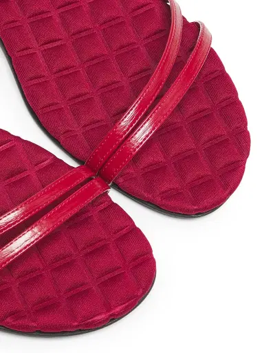 Aera Women's Faye Vegan Brushed Leather Flat Sandals | Thumbnail 6