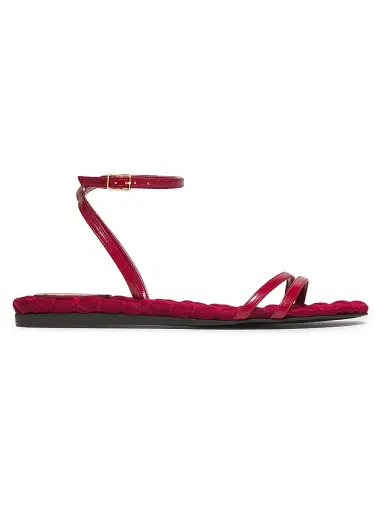 Aera Women's Faye Vegan Brushed Leather Flat Sandals | Thumbnail 1