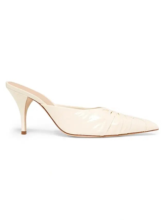 22élevé Women's Ruched 85MM Patent Leather Mules