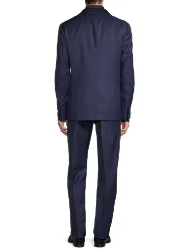 Saks Fifth Avenue Men's COLLECTION Satin Notch Lapel Tuxedo | Thumbnail 5 Saks Fifth Avenue Men's COLLECTION Satin Notch Lapel Tuxedo | Thumbnail 5