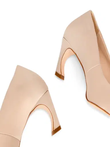 22élevé Women's 65MM Satin Pumps - Champagne | Thumbnail 5