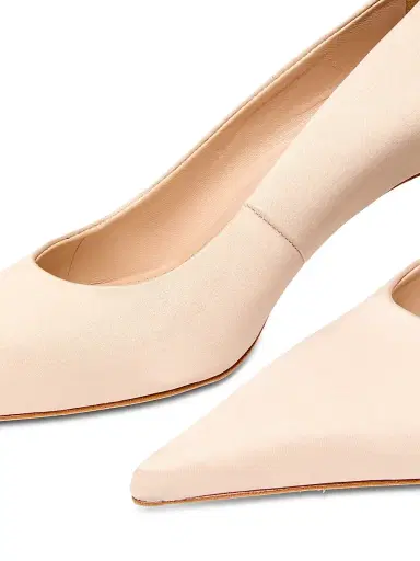 22élevé Women's 65MM Satin Pumps - Champagne | Thumbnail 6