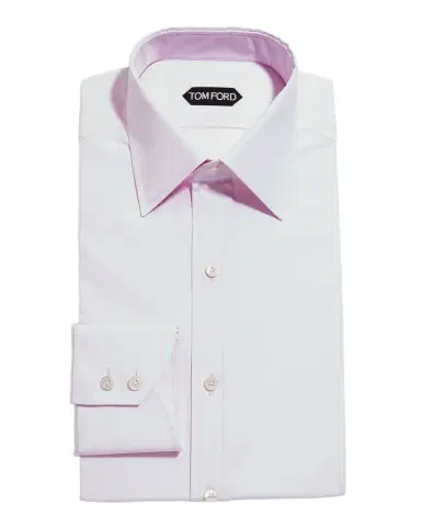 Tom Ford Men's Solid Point Collar Dress Shirt | Thumbnail 1 Tom Ford Men's Solid Point Collar Dress Shirt | Thumbnail 1