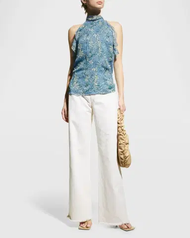 Veronica Beard Taylor Wide-Leg Jeans | Thumbnail 3