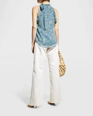 Veronica Beard Taylor Wide-Leg Jeans | Thumbnail 4