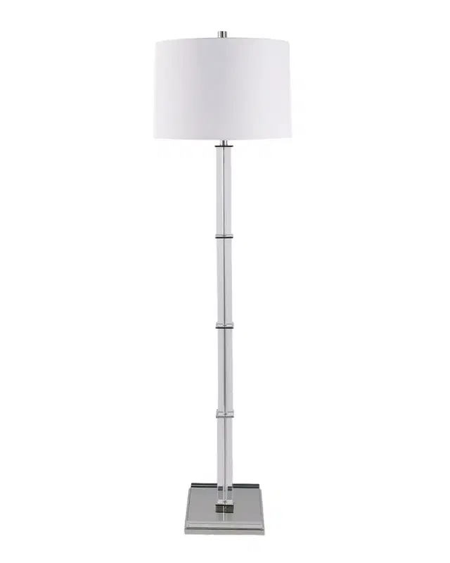 Port 68 Blake Brass Crystal Floor Lamp