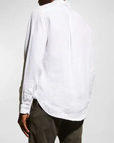 Vince Men's Linen Sport Shirt | Thumbnail 3