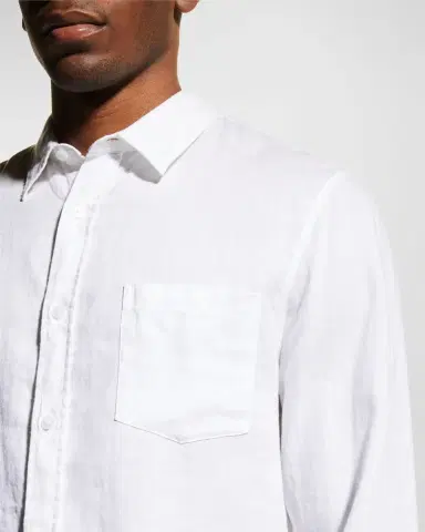 Vince Men's Linen Sport Shirt | Thumbnail 5