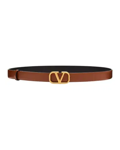 Valentino Garavani VLogo Leather Belt, 20mm | Thumbnail 1