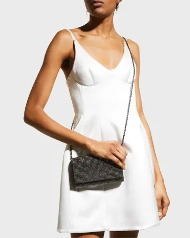 Judith Leiber Couture Fizzy Crystal Flap Clutch Bag | Thumbnail 4