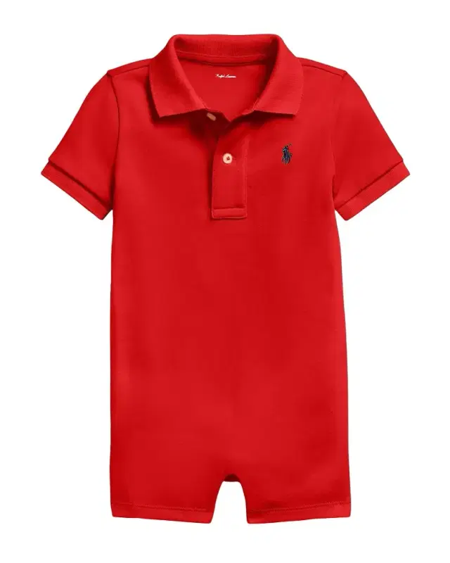 Polo Ralph Lauren Boy 's Polo Interlock Cotton Shortall, Sizes 3M-24M