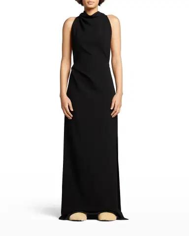 Proenza Schouler Halter-Neck Matte Crepe Backless Gown | Thumbnail 1