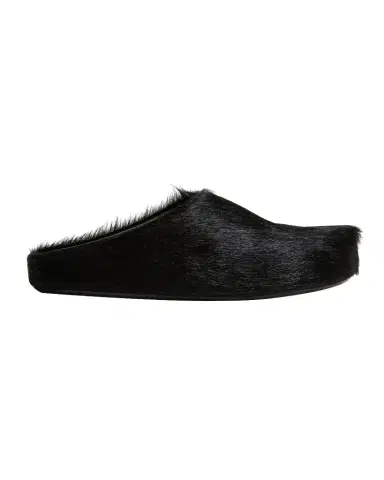 Marni Men's Fussbett Calf Hair Sabot Mules | Thumbnail 1