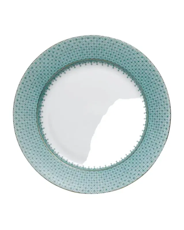 Mottahedeh Green Lace Dessert Plate