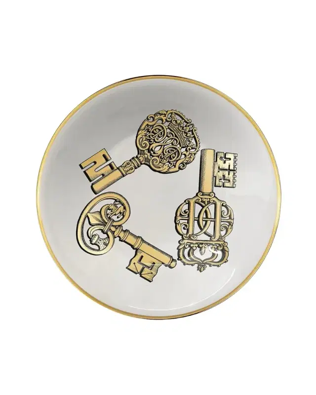 Fornasetti Chiavi Gold Centerpiece