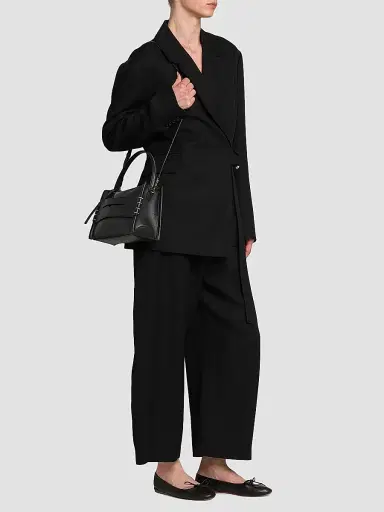 JW Anderson Women's Loafer Leather Top Handle Bag - Black | Thumbnail 3 JW Anderson Women's Loafer Leather Top Handle Bag - Black | Thumbnail 3