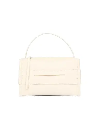 JW Anderson Women's Loafer Leather Top Handle Bag - Off White | Thumbnail 1 JW Anderson Women's Loafer Leather Top Handle Bag - Off White | Thumbnail 1