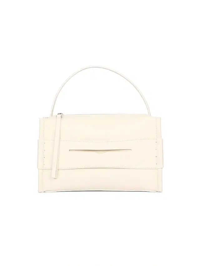 JW Anderson Women's Loafer Leather Top Handle Bag - Off White