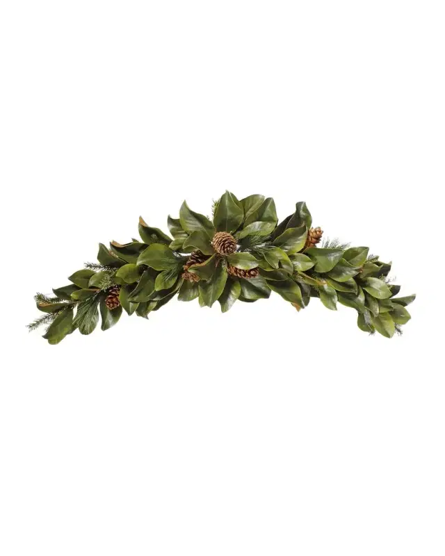 Winward Home Swag Magnolia Leaf