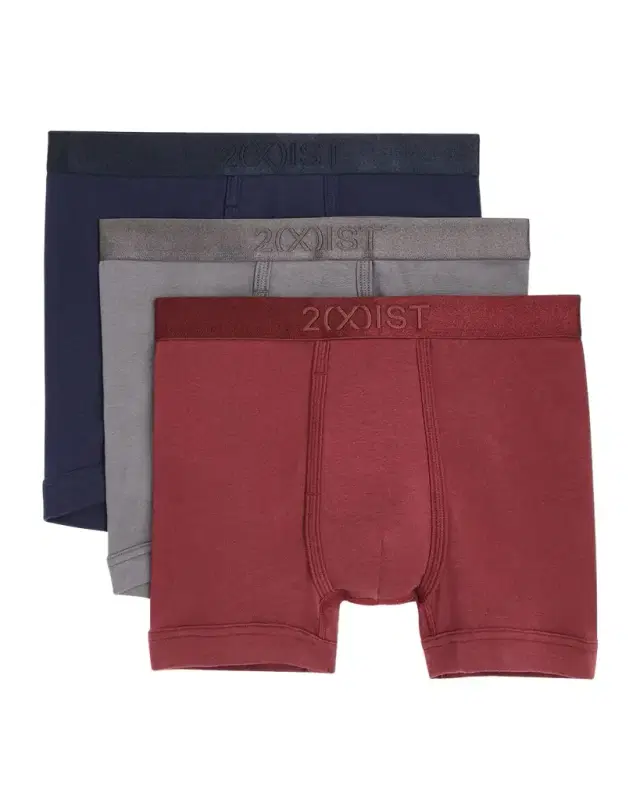 2Xist Men 's 3-Pack Pima Cotton Boxer Briefs