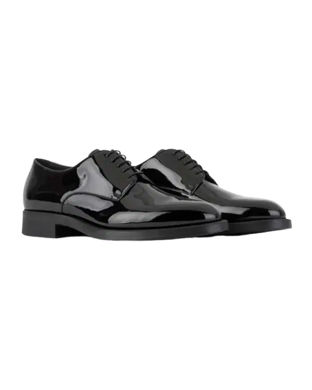 Men 's Patent Leather Derby Shoes