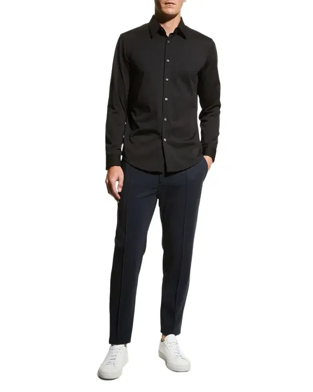 Theory Men 's Sylvain Shirt in Structure Knit
