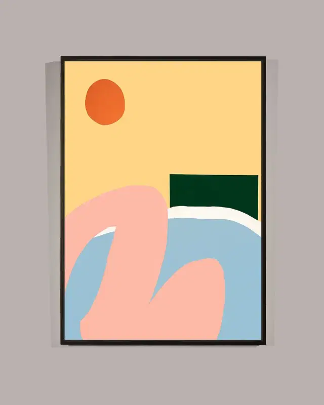 RFA Fine Art David 's Swimming Pool ' Wall Art on Canvas