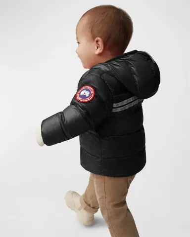 Canada Goose Kid 's Crofton Logo Quilted Jacket, Size 6-24M | Thumbnail 2