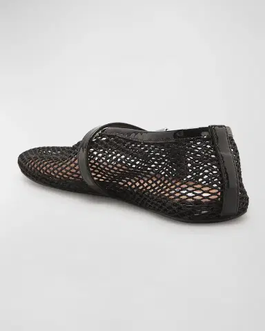 Alaïa Mesh Mary Jane Ballerina Flats | Thumbnail 3