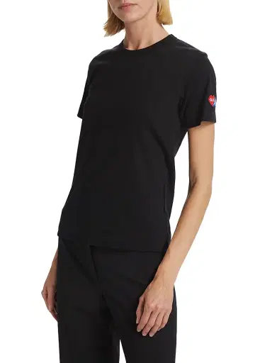 Comme des Garçons PLAY Women's Short-Sleeve Cotton T-Shirt | Thumbnail 3 Comme des Garçons PLAY Women's Short-Sleeve Cotton T-Shirt | Thumbnail 3