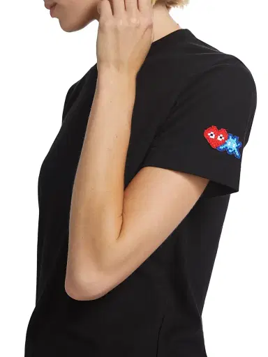 Comme des Garçons PLAY Women's Short-Sleeve Cotton T-Shirt | Thumbnail 5 Comme des Garçons PLAY Women's Short-Sleeve Cotton T-Shirt | Thumbnail 5