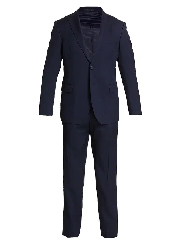 Saks Fifth Avenue Men's COLLECTION Nested Wool Suit - Navy