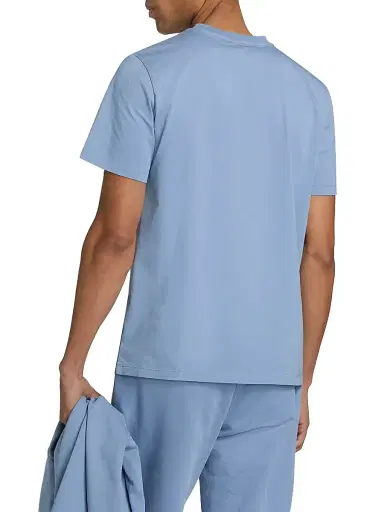 Saks Fifth Avenue Men's Foundation Cotton T-Shirt - Mountain Bluebird - Size XXL | Thumbnail 5 Saks Fifth Avenue Men's Foundation Cotton T-Shirt - Mountain Bluebird - Size XXL | Thumbnail 5