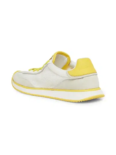Dolce & Gabbana Women's Logo Colorblocked Low-Top Sneakers - White Yellow - Size 7.5 | Thumbnail 4