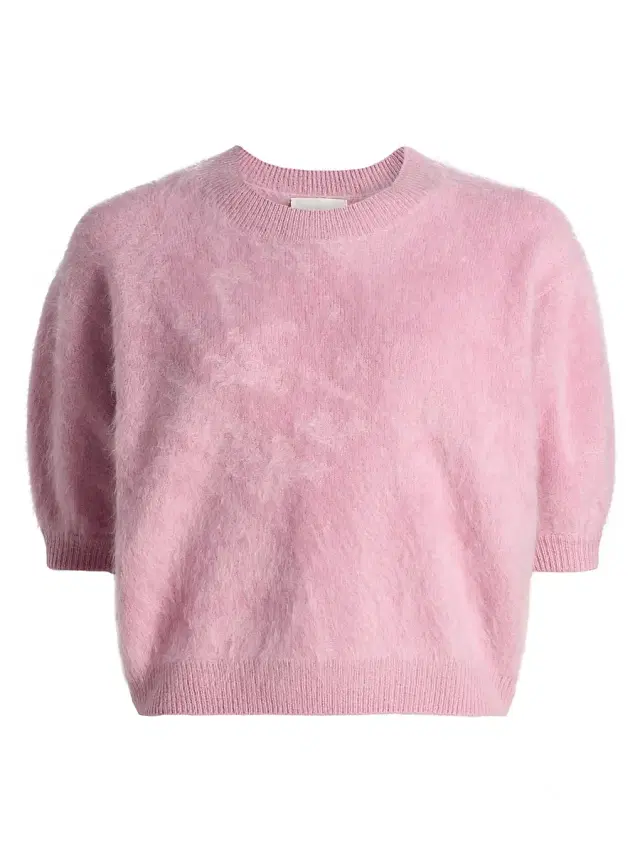 Women's Juniper Cashmere Crop Sweater - Petal Brushed