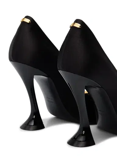 Lanvin Women's 100MM Midnight Step Buckle Pumps - Black | Thumbnail 3