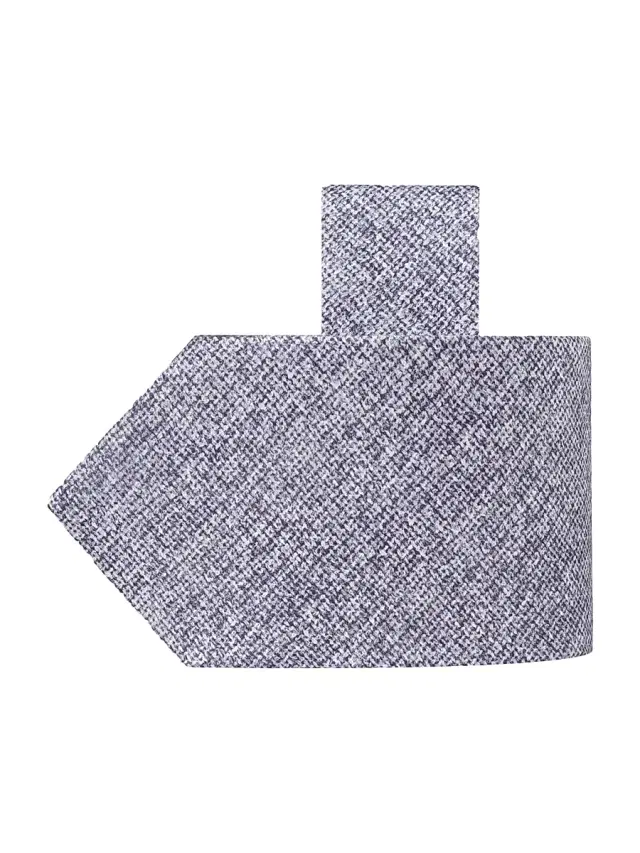 Men's Woven Silk Tie - Light Grey