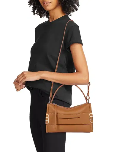 JW Anderson Women's Small Loafer Leather Top Handle Bag - Tan | Thumbnail 3