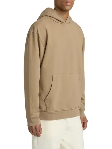 Saks Fifth Avenue Men's Foundation Fleece Hoodie - Beige - Size XXL | Thumbnail 4