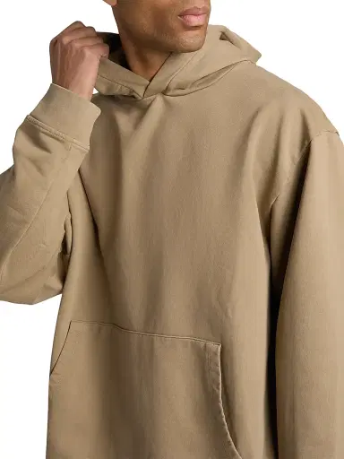 Saks Fifth Avenue Men's Foundation Fleece Hoodie - Beige - Size XXL | Thumbnail 6