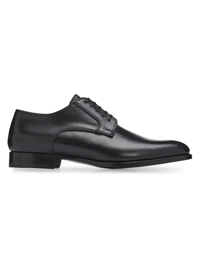Men's Leather Derbys - Black