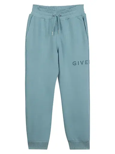 Givenchy Little Kid's Logo Fleece Joggers - Nosegay | Thumbnail 1 Givenchy Little Kid's Logo Fleece Joggers - Nosegay | Thumbnail 1