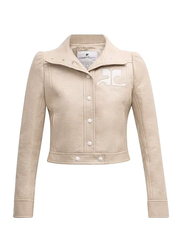Courreges Women's Reedition Vinyl Jacket - Grey