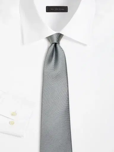 Kiton Men's Solid Silk Tie | Thumbnail 2