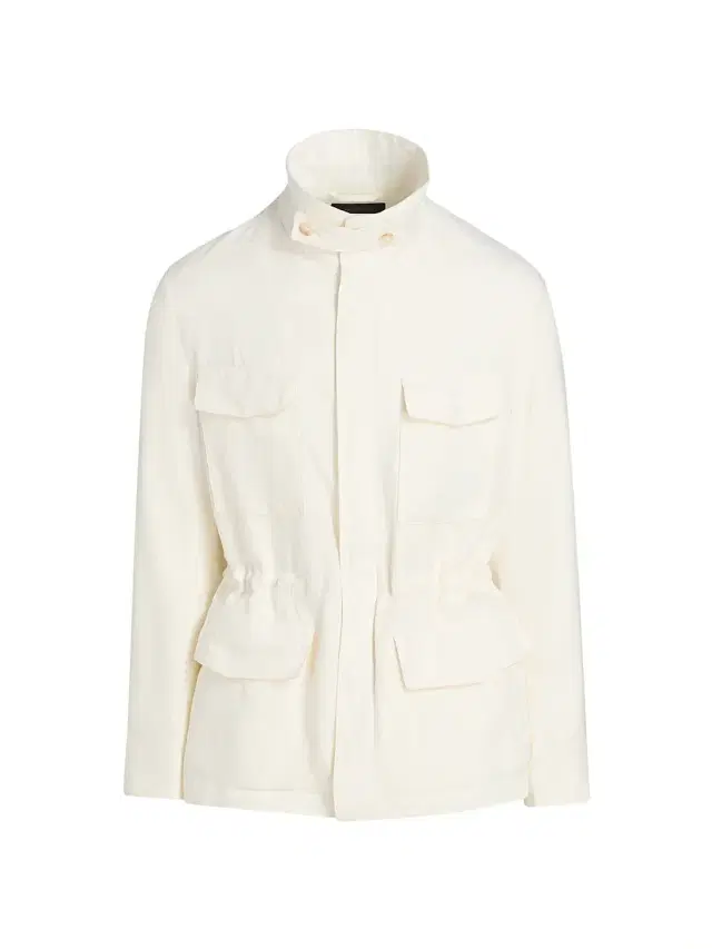 Men's Linen Field Jacket - White