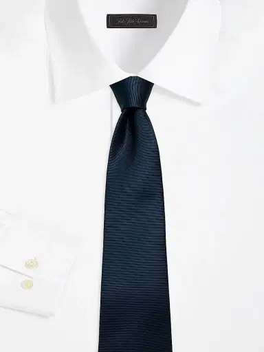 Kiton Men's Solid Silk Tie | Thumbnail 2