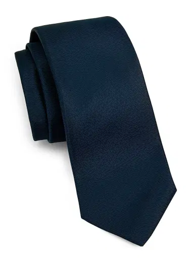Kiton Men's Solid Silk Tie | Thumbnail 1