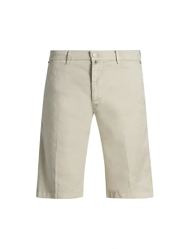 Kiton Men's Corabba Straight-Leg Shorts - Beige