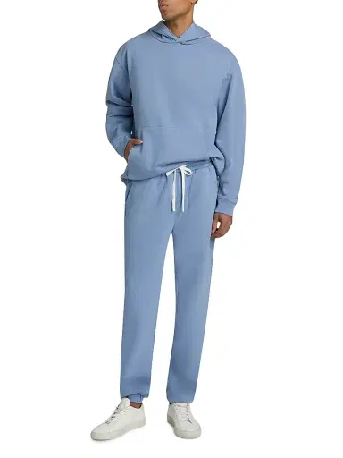 Saks Fifth Avenue Men's Foundation Fleece Hoodie - Mountain Bluebird - Size XXL | Thumbnail 2