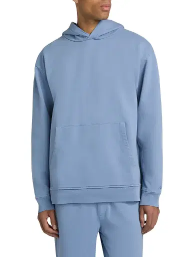 Saks Fifth Avenue Men's Foundation Fleece Hoodie - Mountain Bluebird - Size XXL | Thumbnail 3